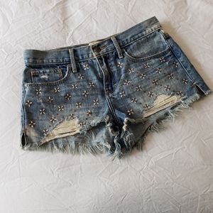 Abercrombie & Fitch Distressed Jeweled Shorts
